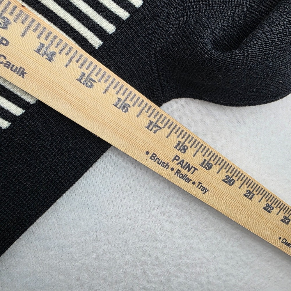 J. McLaughlin Knit Black White Midi Sweater‎ Dress Womens Small Preppy Career - Picture 5 of 8